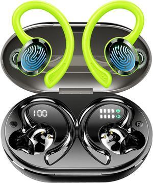 Wireless Earbuds Bluetooth Headphones, Bluetooth 5.3 Earbuds with Immersive HiFi Stereo,2023 New 48Hrs Wireless Ear Buds Over Ear, ENC Mic, Comfortable Sport Earhooks, IP7 Waterproof in Ear Earphones