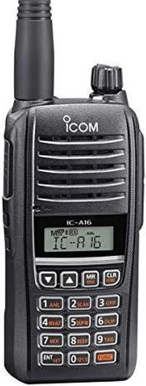 IC-A16B (Bluetooth) VHF Air Band Handheld Transceiver Radio