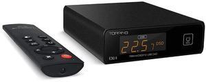 E30II Digital to Analog Audio Converter, HiFi USB DAC 2 x AK4493S XU208 DSD512 32Bit/768kHz USB/Optical/Coaxial to L/R RCA Analog Audio Converters