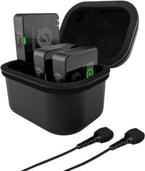 Wireless PRO Compact Wireless Microphone System with Timecode, 32-bit Float On-board Recording, 2 Lavalier Microphones and Smart Charge Case for Filmmaking and Content Creation