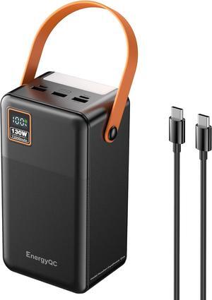 Power Bank, 72000mAh Portable Power Station, 130W Max Battery Pack, 266.4Wh Fast Charging Compatible with Laptop MacBook iPhone Samsung for Outdoors Camping Travel