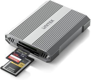Type B and SD4.0 UHS-II Dual-Slot Memory Card Reader, 10Gbps USB 3.2 Gen 2, CF Express Reader for CFexpress Type B/SD/SDHC/SDXC/SDUC, Plug and Play, Compatible with Windows/Mac/Linux/Android