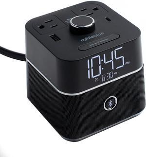 User Friendly & Convenient Alarm Clock Charger | 2 USB Ports | 2 Tamper Resistant Sockets | Brandstand Bluetooth Speaker