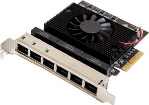 6 Port 2.5 Gigabit PCI-e x4 Ethernet Network Card