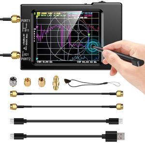 NanoVNA-H Vector Network Analyzer, 10KHz -1.5GHz Latest HW Version 3.6 VNA Analyzer, HF VHF UHF Antenna Analyzer Measuring S Parameters, VSWR and Peak Analysis, Phase, Delay, Smith Chart