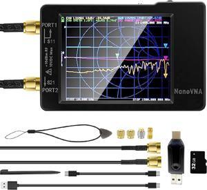 NanoVNA-H Vector Network Analyzer 10KHz -1.5GHz Latest HW Version 3.6 | HF VHF UHF Antenna Analyzer Ham Radio (NANOVNA-H with 32GB SD Card)