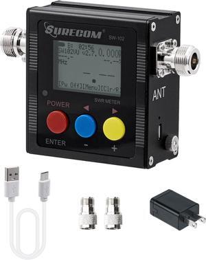 SW-102 Digital VHF/UHF 125-525Mhz Antenna Power & SWR Meter