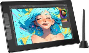 Drawing Tablet with Screen VEIKK VK1200 11.6 inch Full-Laminated Drawing Monitor with 6 Shortcut Keys and 8192 Levels Battery Free Stylus Pen, for PC/Mac/Linux/Windows(120% sRGB)