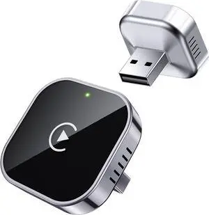 Wireless CarPlay Adapter 2025 Upgrade Wired CarPlay to Wireless, Mini USB Design for Cars with Built-in Wired Apple CarPlay Plug and Play Easy Use Fast Stable Connection Car Play for iPhone