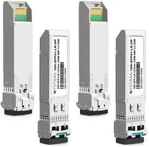 10GBASE-LR SFP+ Optical Transceiver Module Compatible with HPE Aruba J9151D J9151E JL749A J9151ECM /ProCurve J9151A 10G SFP+ LR 1310nm 10km DDM Duplex LC SMF 4 Pack