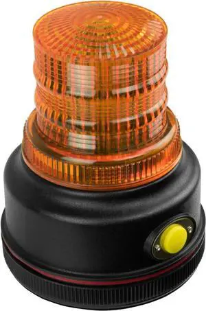 195C43A LED Warning Beacon with Magnetic Base, Amber