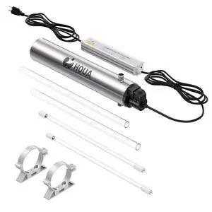 -TWS-12 Ultraviolet Water Purifier Filter for Whole House Water Purification,12GPM 120V, 1 Extra UV Lamp + 1 Extra Quartz Sleeve