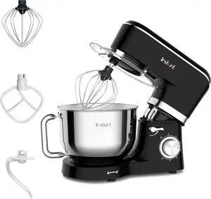 Instant Pot 6-Speed 6.3-Qt Stand Mixer with Stainless Steel Bowl, Base Black