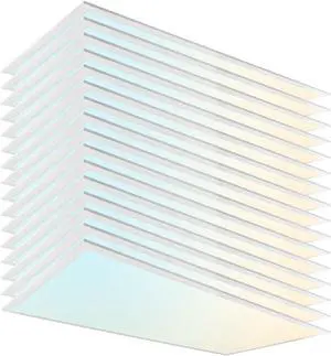 2x4 FT LED Light Flat Panel, 40/50/60W, Color Temperature Selectable 3K | 4K | 5K, Dimmable Recessed Drop Ceiling Lights, 5000/6250/7500 Lumens, Lay xture Ofce (2X4 FT LED 16 Pack)