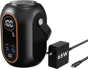 Large Power Bank 54000mAh, Outdoor Power Bank with 140W Output, Wireless Charging, Versatile Camping Lantern, Portable Charger for Camping & Travel, Laptop Portable Charger