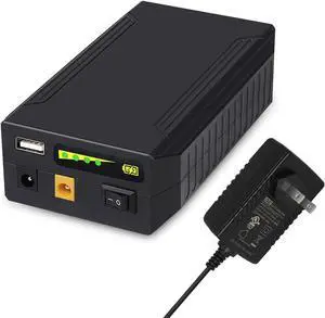 12V Lithium ion Battery Pack, 11.1V/9000mAh 99.9Wh Portable Power Bank, DC 12/9V and 5V USB Multiple Output for LED Light Strip, CCTV Camera, Heated Jacket, Mobile, Spectra Pump, and More