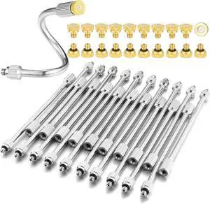 40 Pcs 5.9" Flexible Mister Nozzle Extension Set Brass Mist Nozzle Mist Rod Including 20 Packs Brass Mist Nozzles&20 Packs Mist Rod Bendable Extended Pole 10/24 UNC,Misting System Nozzle Extension 40 Pcs 5.9" Flexible Mister Nozzle Extension Set Brass Mist Nozzle Mist Rod Including 20 Packs Brass Mist Nozzles&20 Packs Mist Rod Bendable Extended Pole 10/24 UNC,Misting System Nozzle Extension