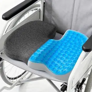 Gel Wheelchair Cushions for Pain ReliefGC 150B Seat Cushion for Tailbone, Sciatica, Back & Hip Support, Ergonomic Office Chair Cushion for Office, Car Seat & Wheelchair (Black-19×16"×2.8") Gel Wheelchair Cushions for Pain ReliefGC 150B Seat Cushion for Tailbone, Sciatica, Back & Hip Support, Ergonomic Office Chair Cushion for Office, Car Seat & Wheelchair (Black-19×16"×2.8")