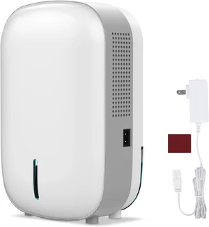 Mini Dehumidifier for Small Spaces, Quiet with Auto Shut-Off & Power-Off Memory, for Bathroom, Basement & RV Mini Dehumidifier for Small Spaces, Quiet with Auto Shut-Off & Power-Off Memory, for Bathroom, Basement & RV