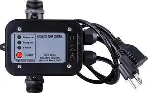 Smart Water Pump Pressure Controller - Automatic Electronic Switch, Adjustable Pressure Range 1.5-2.5bar, Easy Plug-and-Play, 110-120V, Ideal for Various Pump Types Smart Water Pump Pressure Controller - Automatic Electronic Switch, Adjustable Pressure Range 1.5-2.5bar, Easy Plug-and-Play, 110-120V, Ideal for Various Pump Types