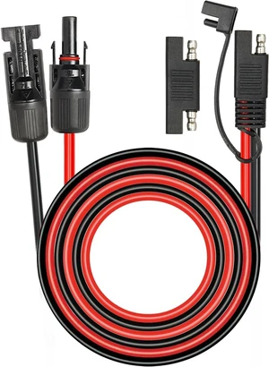 Solar Panel to SAE Adapter Cable - 20FT 10AWG Solar Extension Cable for RV Solar Panel Caravan Battery Charger Kit with SAE Polarity Reverse Adapter Solar Panel to SAE Adapter Cable - 20FT 10AWG Solar Extension Cable for RV Solar Panel Caravan Battery Charger Kit with SAE Polarity Reverse Adapter