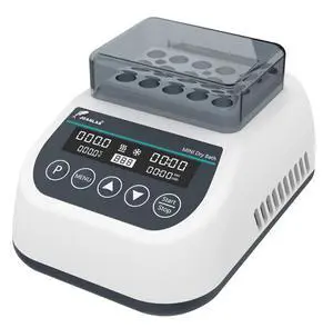 Mini Lab Dry Bath Incubator Digital Laboratory Thermostatic Heater with 1.5ml x 15 Heating Block Programmable Timing Control (Single Heating Function) Mini Lab Dry Bath Incubator Digital Laboratory Thermostatic Heater with 1.5ml x 15 Heating Block Programmable Timing Control (Single Heating Function)
