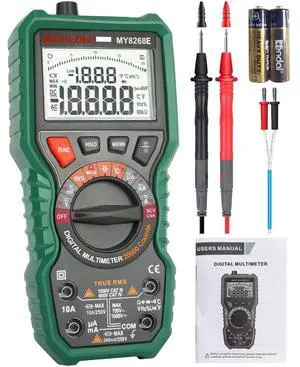 Digital Multimeter, 20000 Counts High Resolution TRMS Auto-Ranging Multimeter AC/DC Voltmeter Accurately Measures Voltage Current Resistance Diodes Continuity Duty-Cycle Capacitor Temperature Digital Multimeter, 20000 Counts High Resolution TRMS Auto-Ranging Multimeter AC/DC Voltmeter Accurately Measures Voltage Current Resistance Diodes Continuity Duty-Cycle Capacitor Temperature