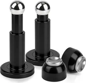 Magnetic Door Stop, 2 Pack Door Stoppers Magnetic Door Catch, Heavy Duty Adjustable Doorstops Wall Floor Black Magnet Door Holder, Stainless Steel Magnetic Door Stop, 2 Pack Door Stoppers Magnetic Door Catch, Heavy Duty Adjustable Doorstops Wall Floor Black Magnet Door Holder, Stainless Steel