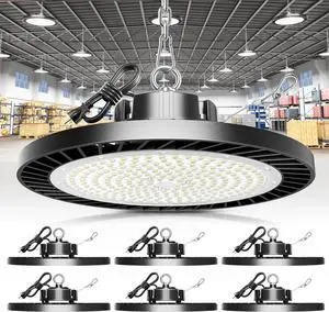 Industrial-grade Super Bright 300W 45000LM UFO Led High Bay Light For Shop | 5000K High Bay Led Shop Lights with 5ft Cable| Shop&Garage Lighting Lights for Factory Workshop Warehouse Garage Barn Industrial-grade Super Bright 300W 45000LM UFO Led High Bay Light For Shop | 5000K High Bay Led Shop Lights with 5ft Cable| Shop&Garage Lighting Lights for Factory Workshop Warehouse Garage Barn