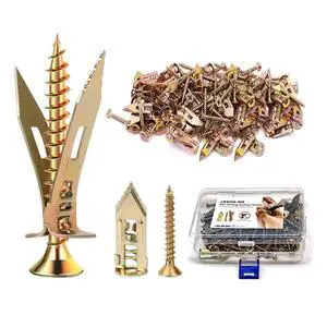Self-Drilling Drywall Anchors,Heavy Duty Drywall Anchors and Screws kit,Door Hinge Repair Tool,Dry Wall Anchors for Fixing Wall Decor, Furniture,Statues,Photo Frames (1.57IN,100Pcs) Self-Drilling Drywall Anchors,Heavy Duty Drywall Anchors and Screws kit,Door Hinge Repair Tool,Dry Wall Anchors for Fixing Wall Decor, Furniture,Statues,Photo Frames (1.57IN,100Pcs)