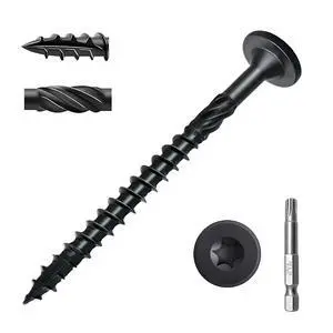8 Inch Wood Screws 150Pcs, Heavy Duty Deck Screws with T30 Star Drive Structural Screws for Timber/Log/Landscaping Wood (#14 x 8) 8 Inch Wood Screws 150Pcs, Heavy Duty Deck Screws with T30 Star Drive Structural Screws for Timber/Log/Landscaping Wood (#14 x 8)