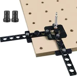 Portable Drill Guide for Drilling 3/4" Work Bench Dog Holes, Workbench Dog Hole Drill Template for Building MFT Table Top, Workbench Top, Work Table, Cutting Boards and Portable Workstation Portable Drill Guide for Drilling 3/4" Work Bench Dog Holes, Workbench Dog Hole Drill Template for Building MFT Table Top, Workbench Top, Work Table, Cutting Boards and Portable Workstation