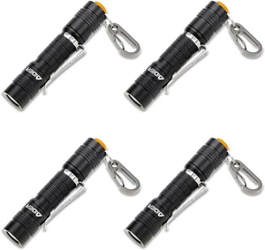 4-Pack Ultra-Bright 180lm Compact EDC Keychain LED Flashlight with Battery IPX7 Waterproof, Tail Switch for Camping, Hiking & Outdoor Emergency 4-Pack Ultra-Bright 180lm Compact EDC Keychain LED Flashlight with Battery IPX7 Waterproof, Tail Switch for Camping, Hiking & Outdoor Emergency