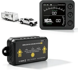 Wireless RV Level System with 6-Axis Gyro Indicator & Display Wireless RV Level System with 6-Axis Gyro Indicator & Display