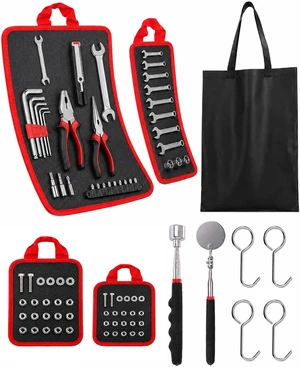 Magnetic Tool Mat Set with 4 Flexible Pads & Telescoping Pickup Tool, for Mechanics Garage & Auto Repair Magnetic Tool Mat Set with 4 Flexible Pads & Telescoping Pickup Tool, for Mechanics Garage & Auto Repair
