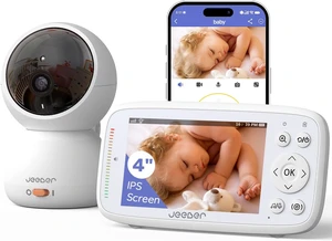 1080P WiFi Baby Monitor with Camera & Audio, 4" Screen, PTZ 360° 1080P WiFi Baby Monitor with Camera & Audio, 4" Screen, PTZ 360°