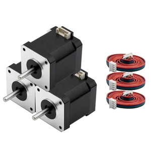 3-Pack Nema 17 Bipolar Stepper Motor, 1.7A, 48mm Body 3-Pack Nema 17 Bipolar Stepper Motor, 1.7A, 48mm Body