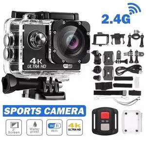 Action Camera Ultra HD 4K/30fps WiFi 2.0-inch 170D Underwater Waterproof Helmet Action Camera Ultra HD 4K/30fps WiFi 2.0-inch 170D Underwater Waterproof Helmet