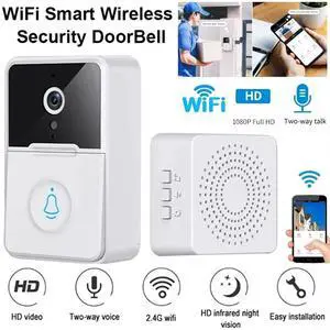 Wireless Security Smart WiFi Doorbell Intercom Video Camera Door Ring Bell Chime Wireless Security Smart WiFi Doorbell Intercom Video Camera Door Ring Bell Chime