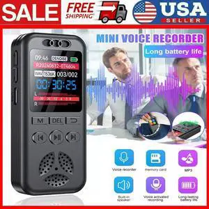 Digital Voice Recorder Dictaphone Audio Sound Recorder Mini Small MP3 Lecture Digital Voice Recorder Dictaphone Audio Sound Recorder Mini Small MP3 Lecture