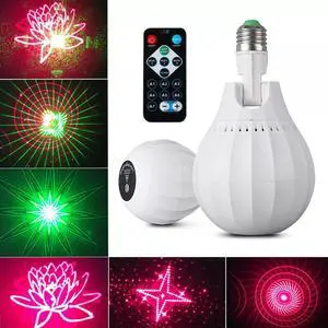 Portable Multi RGB LED Bulb Mini Laser Projector DJ Disco Stage Light Xmas Party Portable Multi RGB LED Bulb Mini Laser Projector DJ Disco Stage Light Xmas Party