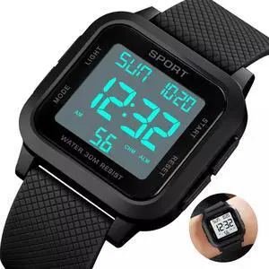 Fashion Men's Sports Watch LED Large Digital Waterproof Multifunction Wristwatch Fashion Men's Sports Watch LED Large Digital Waterproof Multifunction Wristwatch