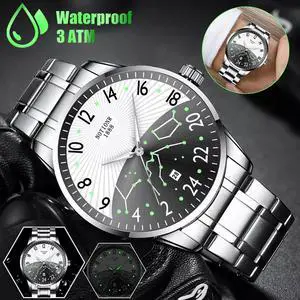 Waterproof Men's Watch Stainless Steel Quartz Constellation Luminous Wristwatch Waterproof Men's Watch Stainless Steel Quartz Constellation Luminous Wristwatch