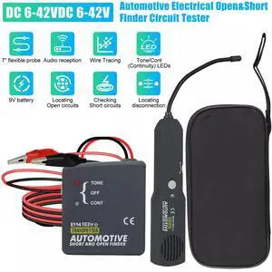 Automotive Short&Open Finder Circuit Tester Tool Car Wire Tracker DC 6-42V Probe Automotive Short&Open Finder Circuit Tester Tool Car Wire Tracker DC 6-42V Probe