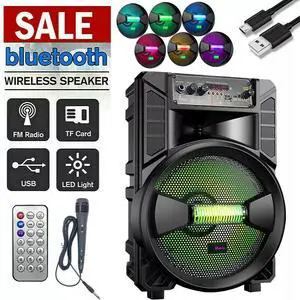 3000W Portable Bluetooth Speaker Sub Woofer Heavy Bass Sound System Party & Mic 3000W Portable Bluetooth Speaker Sub Woofer Heavy Bass Sound System Party & Mic