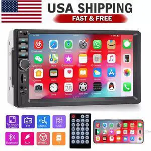 7" Double 2 Din Car MP5 Player Bluetooth Touch Screen Stereo Radio Audio Mrrior 7" Double 2 Din Car MP5 Player Bluetooth Touch Screen Stereo Radio Audio Mrrior