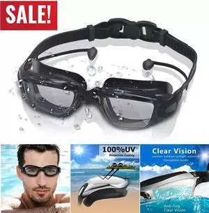 Adult Adjustable Swim Goggles Waterproof Anti-Fog UV Swimming Glasses Leak Free Adult Adjustable Swim Goggles Waterproof Anti-Fog UV Swimming Glasses Leak Free