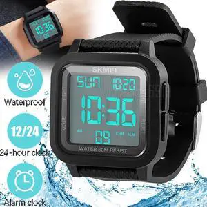 Date Sports Army LED Digital Wrist Glow-Watches Alarm Timer Lighting Waterproof Date Sports Army LED Digital Wrist Glow-Watches Alarm Timer Lighting Waterproof