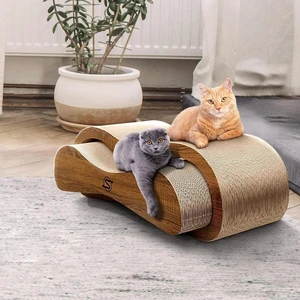 ScratchMe Cat Scratching Post Lounge Relaxing Bed Cat Scratcher Cardboard ScratchMe Cat Scratching Post Lounge Relaxing Bed Cat Scratcher Cardboard