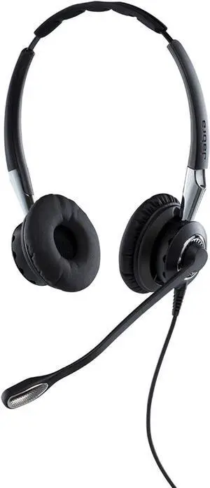 Jabra OEM Biz 2400 II QD Duo Wired Headset, Dual Ear Call Center Headset with Ultra Noise-Cancelling Mic, Kevlar Cord, PeakStop Protection, Compatible with Desk Phones & UC Systems Jabra OEM Biz 2400 II QD Duo Wired Headset, Dual Ear Call Center Headset with Ultra Noise-Cancelling Mic, Kevlar Cord, PeakStop Protection, Compatible with Desk Phones & UC Systems